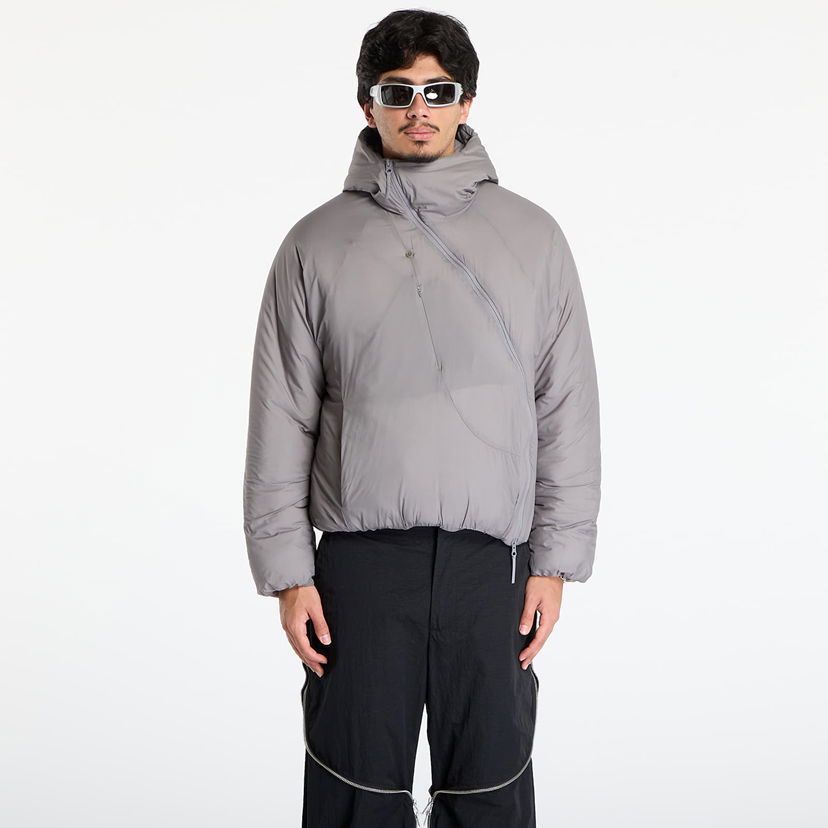 Puffer jakke Post Archive Faction (PAF) Puffer Hooded Asymmetrical Zip Air Jacket Sort | A1-000GR