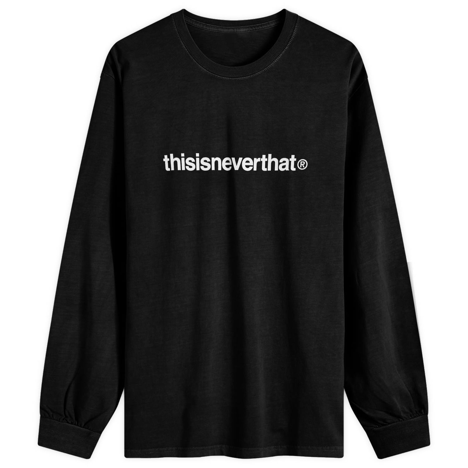 T-shirt thisisneverthat T-Logo Long Sleeve T-Shirt Sort | TN243TTSLT02-BLK, 0