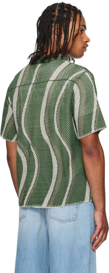 Skjorte Dime Dime Soleil Button Up Knit Shirt Grøn | DIMESU257GRN, 2