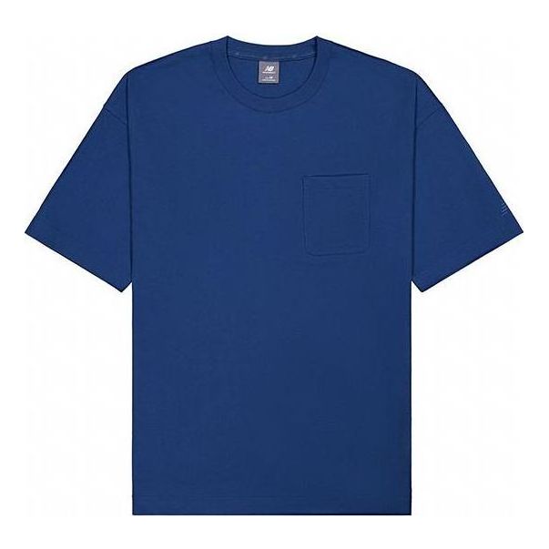 T-shirt New Balance Pocket T-Shirt Blå | NEE26041-DIG, 0