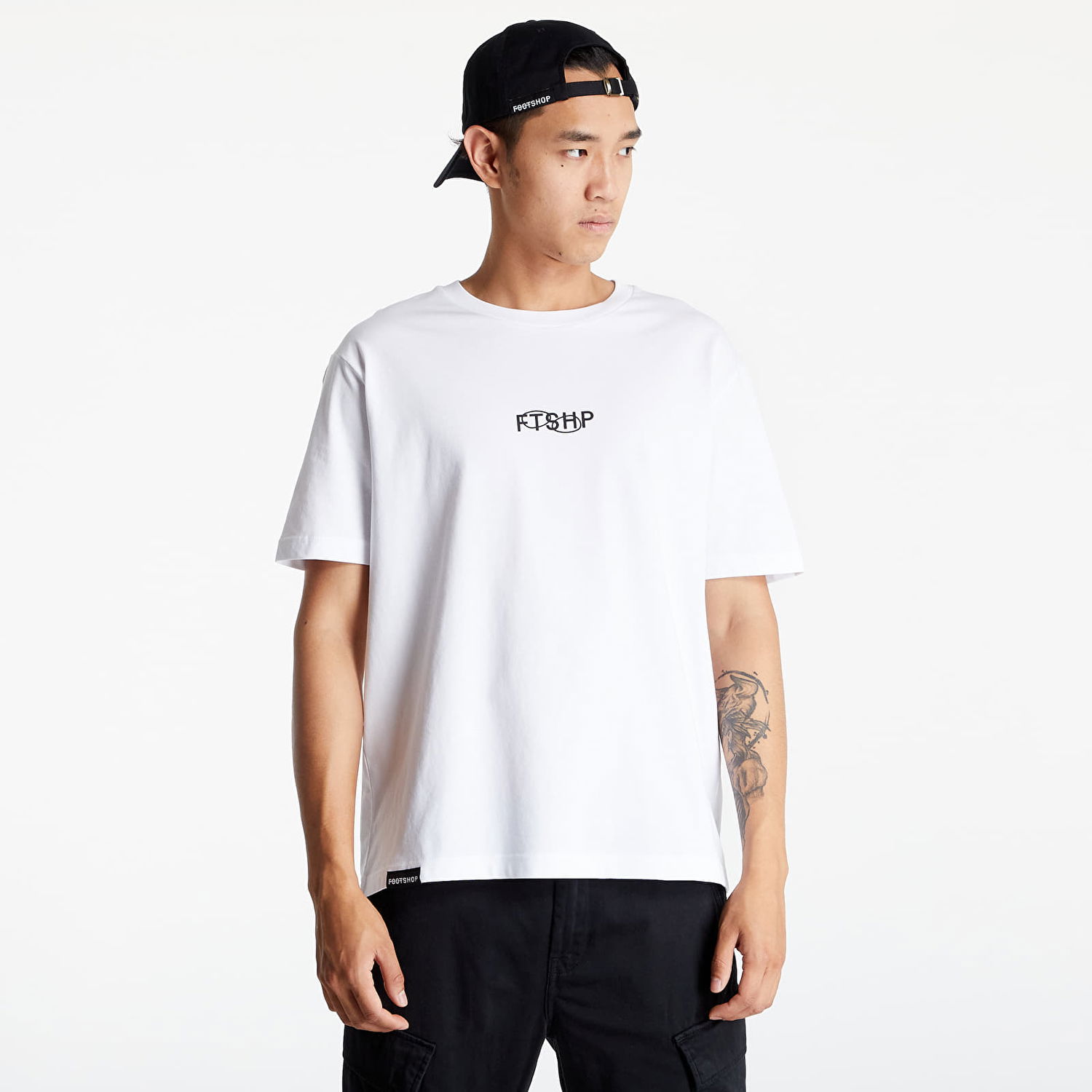 T-shirt Footshop FTSHP Logo UNISEX White Hvid | FTSHP_114, 0