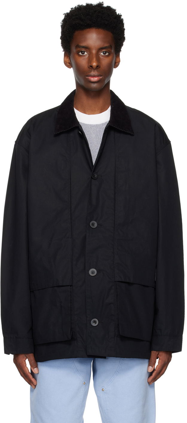 Jakke Carhartt WIP Corduroy Collar Cotton Jacket Sort | I031355, 0