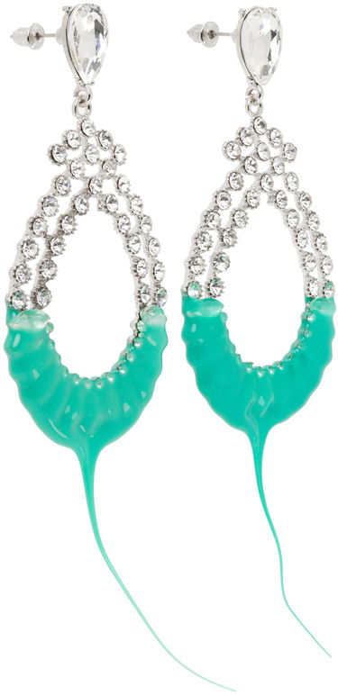 Øreringe Ottolinger Ottolinger Diamond Loop Earrings Turkis | 2500503, 1