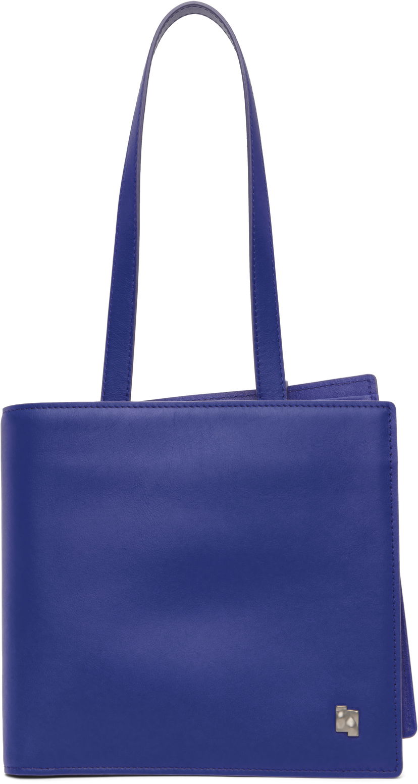 Mulepose ADER ERROR Leather Tote Bag Blå | BN01FWBA2001BL