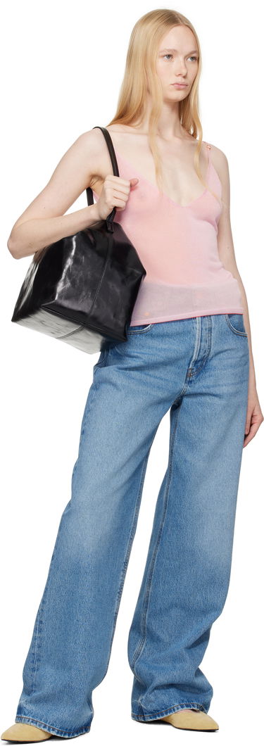 Skuldertaske BY FAR BY FAR Maxi Bea Creased Leather Shoulder Bag Sort | MWBSB054CL034BK001PL, 3