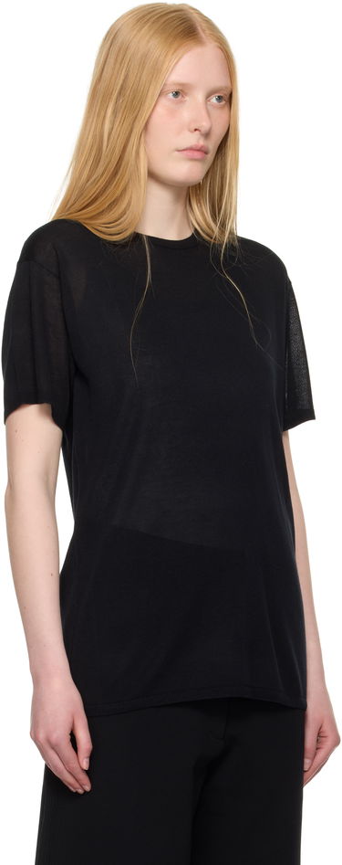 T-shirt TOTEME TOTEME Knit T-Shirt Grå | 253-WRT0531-YA0079, 4