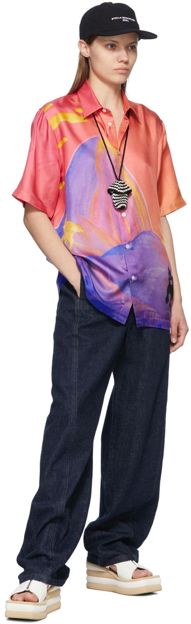 Skjorte Stella McCartney Stella McCartney Fantasia Landscape Shirt Flerfarvet | 6200033STA91, 3