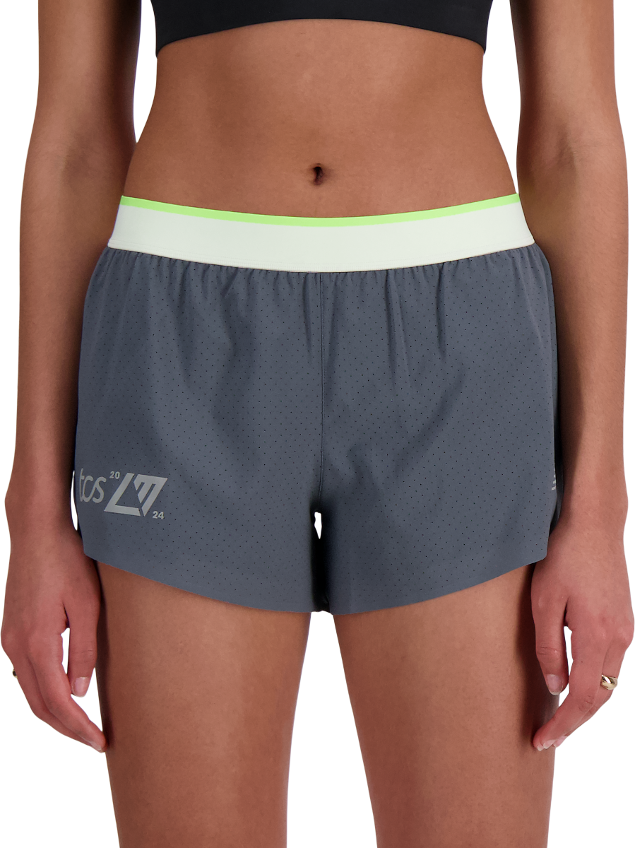 Shorts New Balance London Edition Race Day Split Short Grå | ws41292d-gt, 0