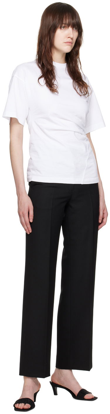 T-shirt TOTEME Twisted T-Shirt Hvid | 243-WRT0342-FB0092, 3