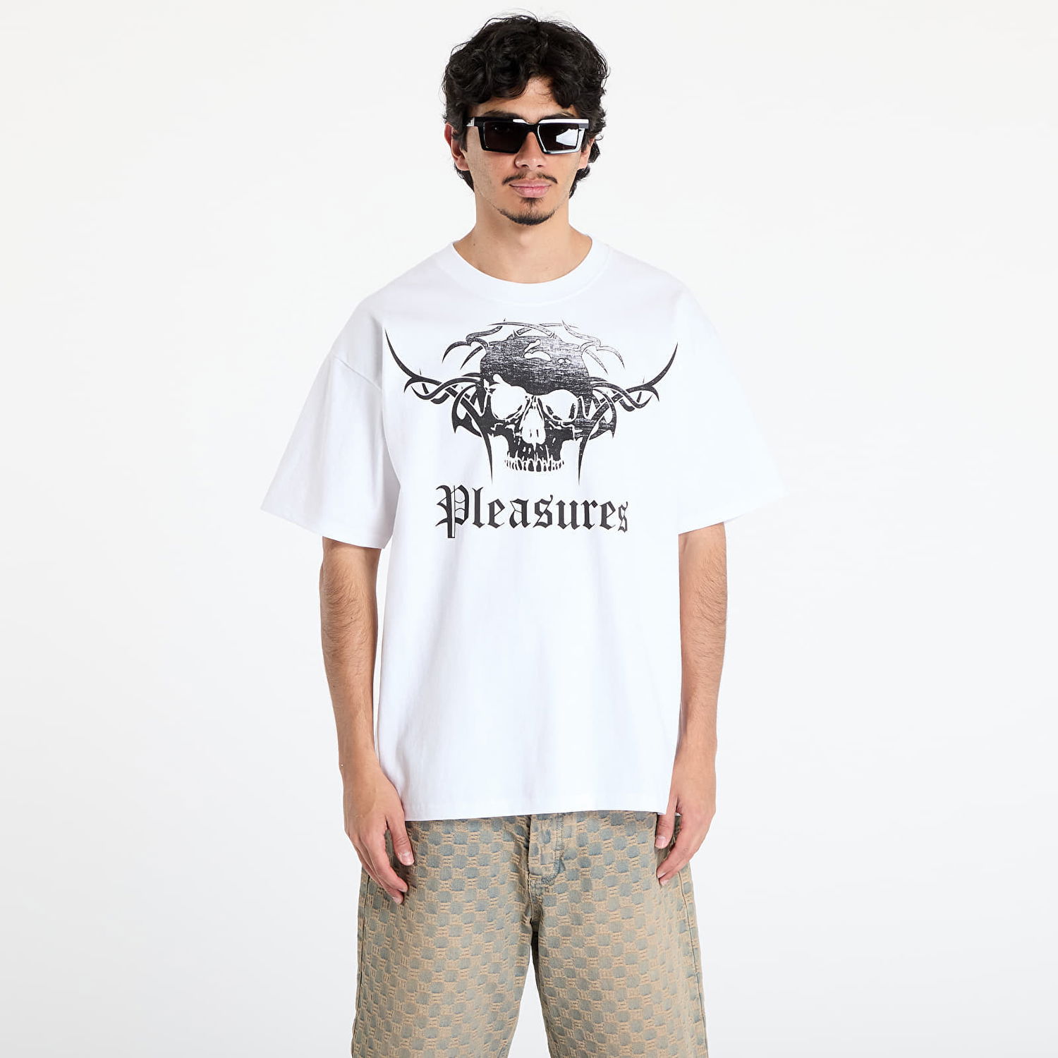 T-shirt Pleasures Pleasures Tradition Graphic T-Shirt Hvid | P25SU049 WHITE, 0