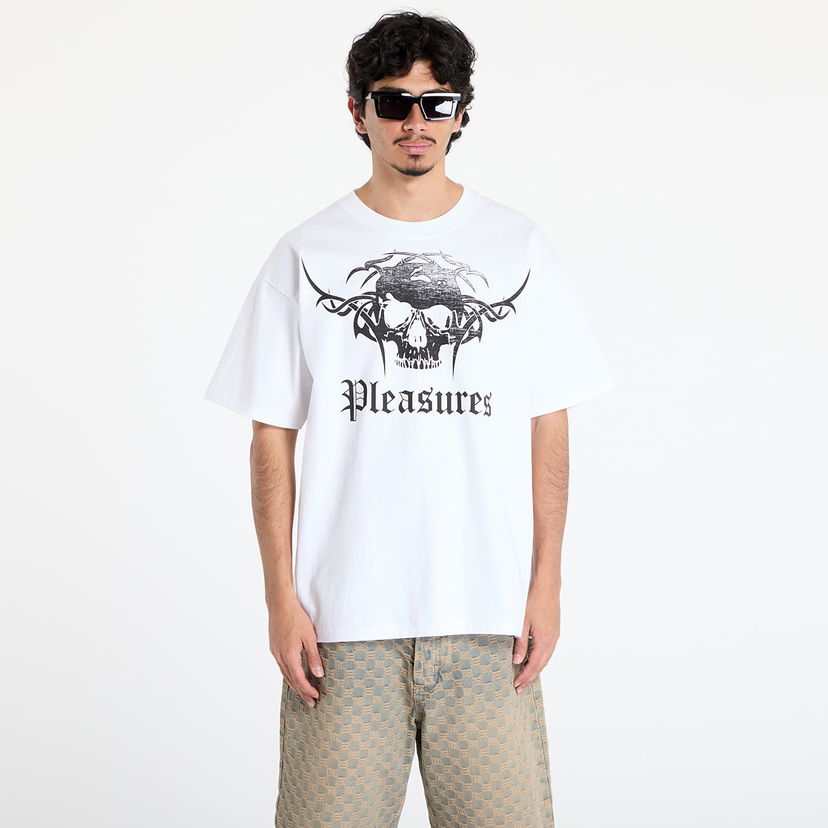 T-shirt Pleasures Pleasures Tradition Graphic T-Shirt Hvid | P25SU049 WHITE