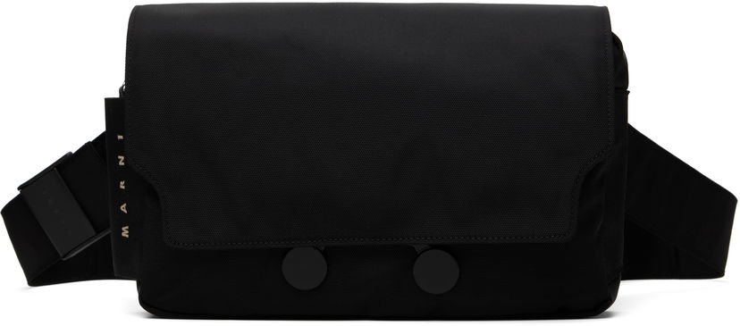 Taljetaske Marni Marni Cordura Cityscape Belt Bag Sort | MUMQ0023A0 P8184