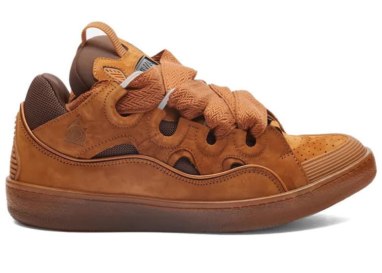 Sneakers og sko LANVIN Leather Curb Tan Orange | FM-SKRK11-TRAG-P23603, 0