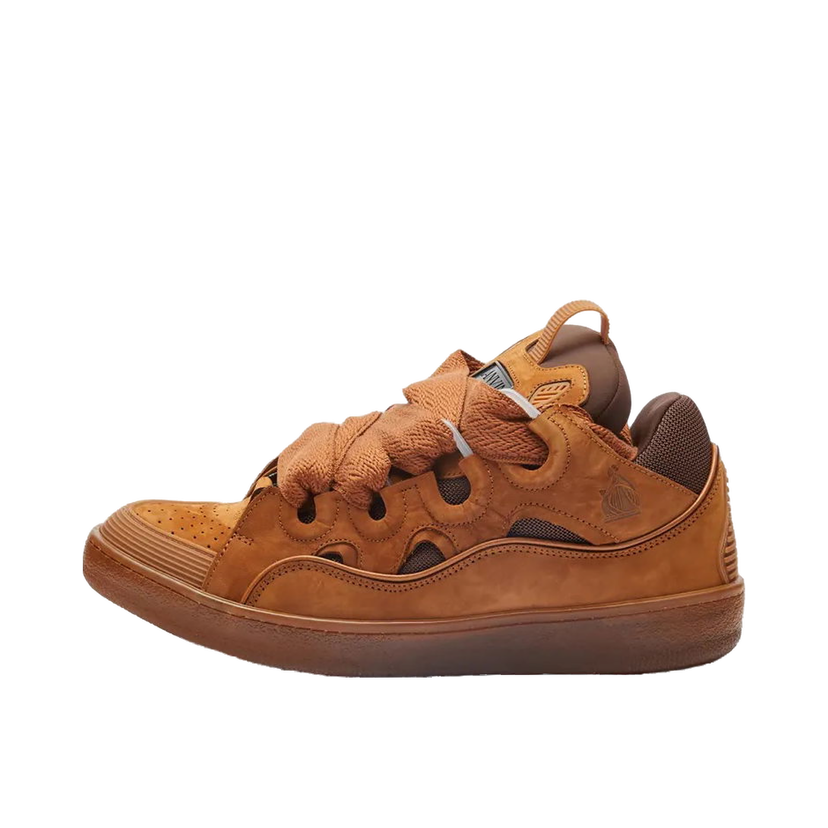 Sneakers og sko LANVIN Leather Curb Tan Orange | FM-SKRK11-TRAG-P23603