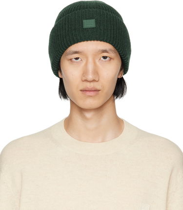 Beanie Acne Studios Small Logo Beanie Grøn | C40270-, 0