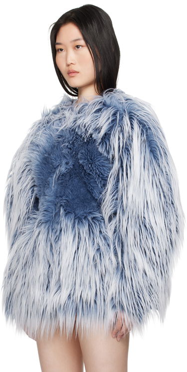 Frakker Diesel Faux-Fur Jacket Blå | A16453 0KNAB, 3