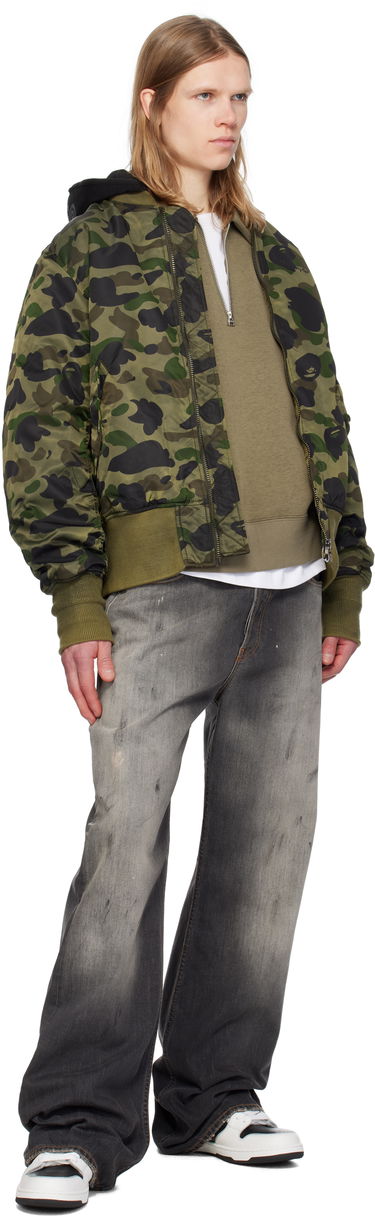Bomberjakke BAPE A Bathing Ape 1st Camo MA-1 Bomber Jacket Grøn | 001HJK801307M, 3