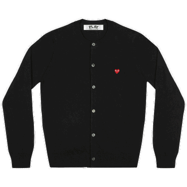 Sweater Comme des Garçons PLAY Mini Heart Cardigan Sort | AZ N079 051 1, 0