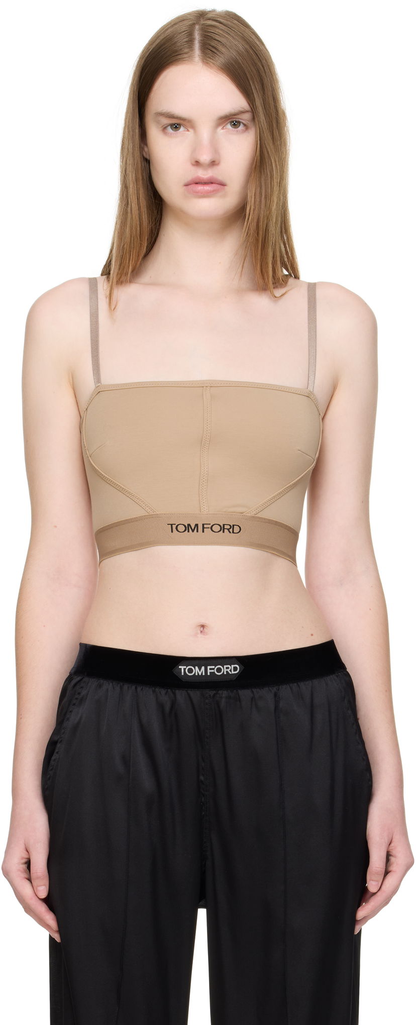 Tanktop Tom Ford Tom Ford Signature Camisole Beige | TSJ472-JEX166