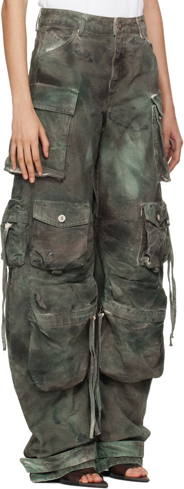 Cargo bukser The Attico Attico Camouflage Cargo Pants Grøn | 250WCP00084 DDD022AA, 1