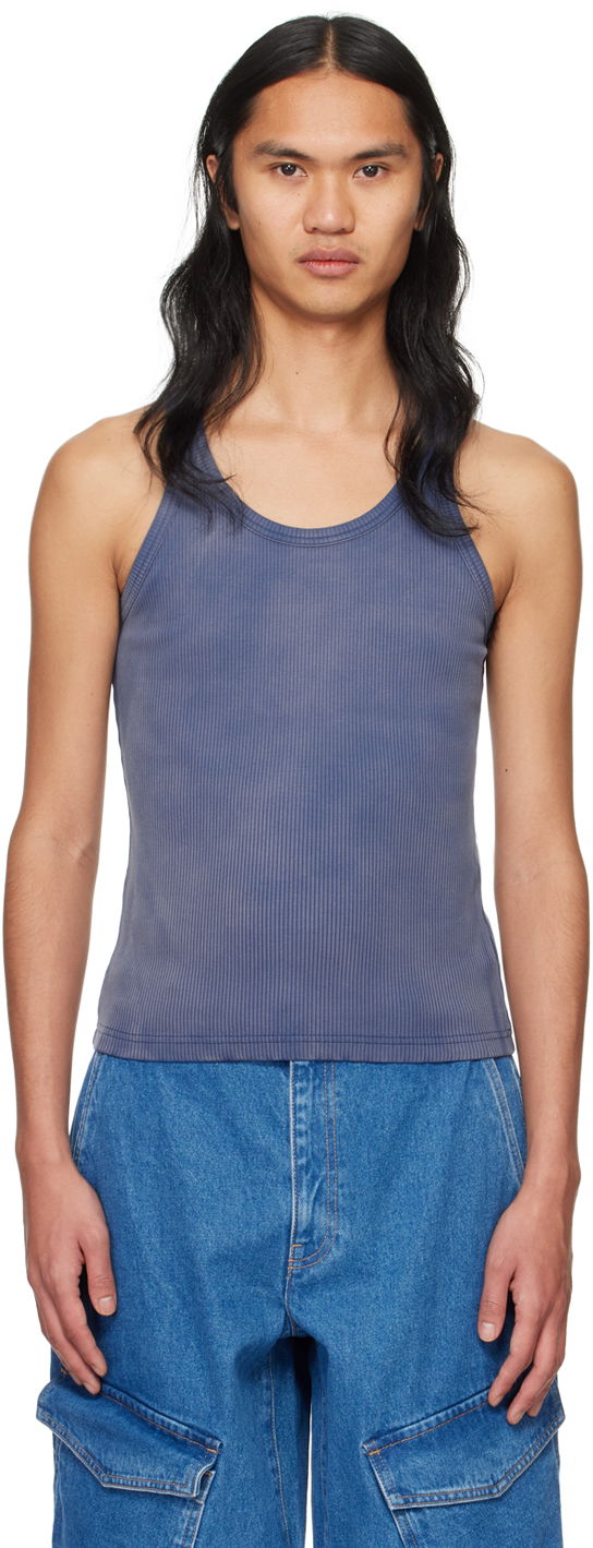 Tanktop Dion Lee Sprayed Tank Top Blå | C3160PS24