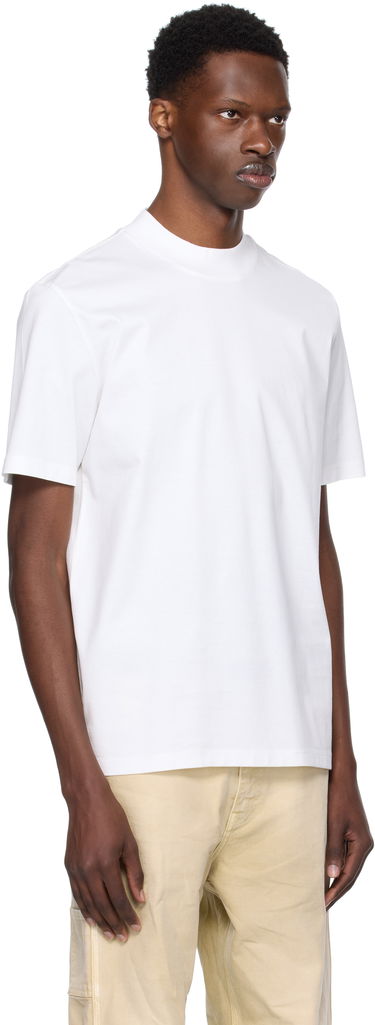 T-shirt BOSS Slim Fit Stretch Cotton Stand Collar T-Shirt Sort | 50542968, 2