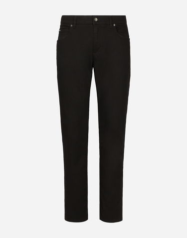 Jeans Dolce & Gabbana Regular-Fit Stretch Jeans Sort | GYJCCDG8GW6S9001, 0