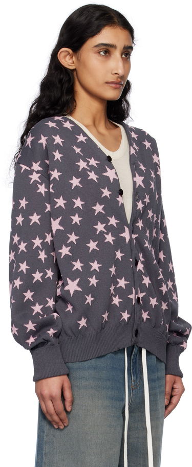 Sweater Needles NEEDLES V-Neck Star Cardigan Grå | QV374, 1