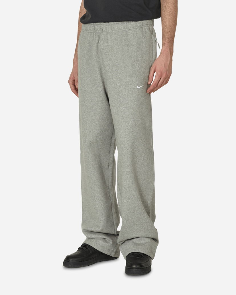Joggingbukser Nike Solo Swoosh Fleece Sweatpants Dark Grey Heather / White Grå | FN3342-063
