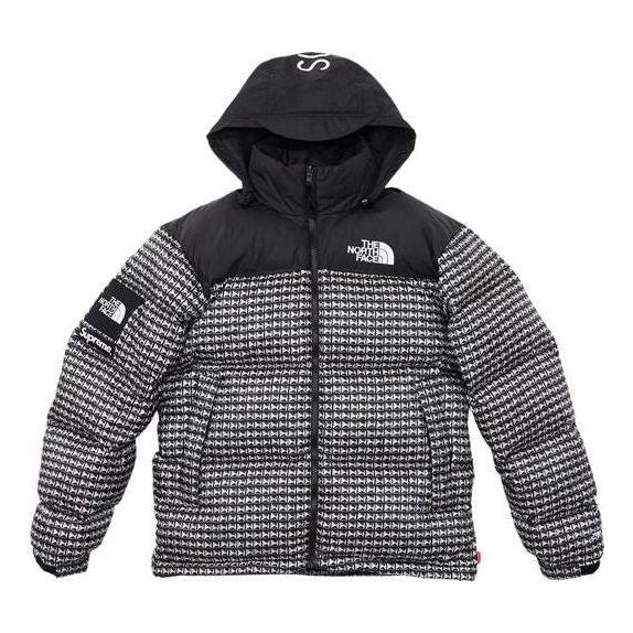 Puffer jakke Supreme Studded Nuptse Jacket Sort | SUP-SS21-565