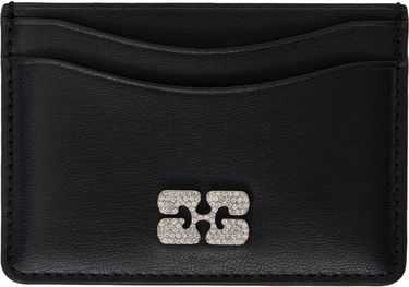 Tegnebog GANNI GANNI Bou Leather Card Holder Sort | A6392, 0