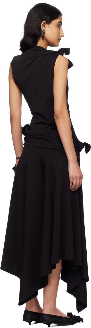 Kjole Acne Studios Acne Studios Tie-Up Midi Dress Sort | A20792-, 2