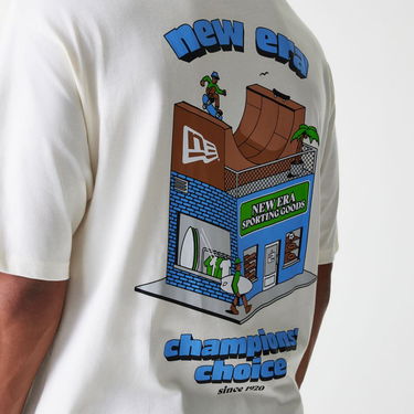 T-shirt New Era New Era Store Graphic T-Shirt Hvid | 60684400, 6