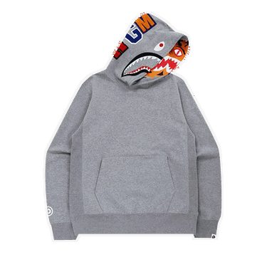 Sweatshirt BAPE Shark x Tiger Pullover Hoodie Grå | 1H80 114 005 GRAY, 0