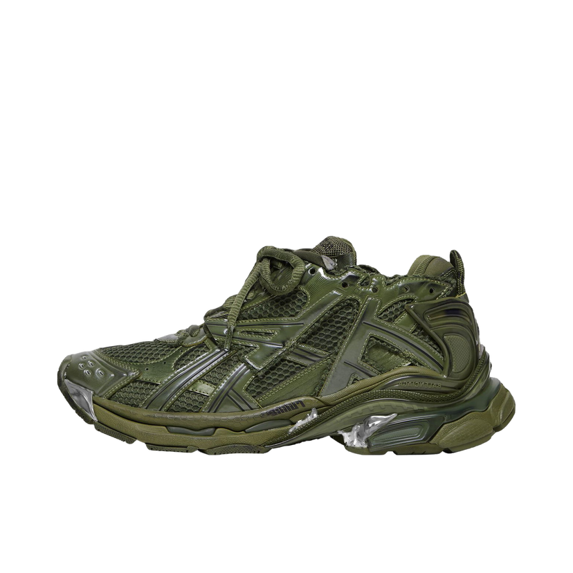 Sneakers og sko Balenciaga Runner Leather Free Khaki Grøn | 677403W3RB13031