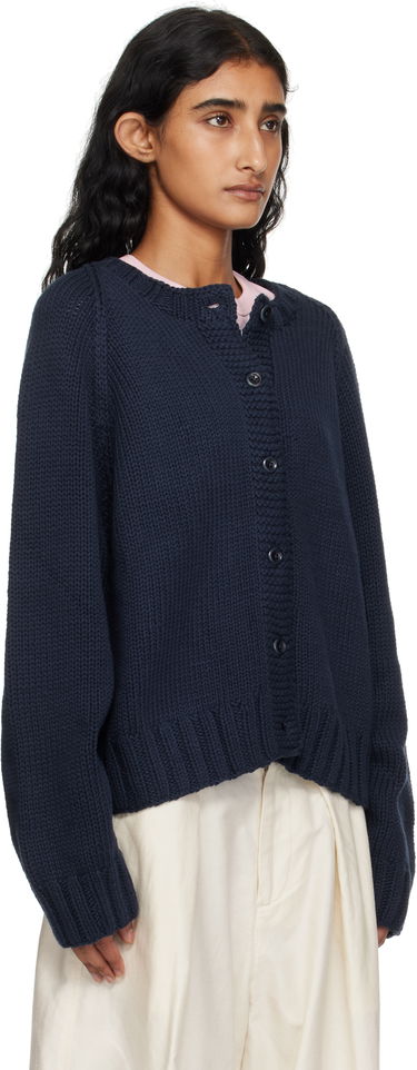 Sweater YMC YMC Atomic Cardigan Mørkeblå | Q8YMF, 1