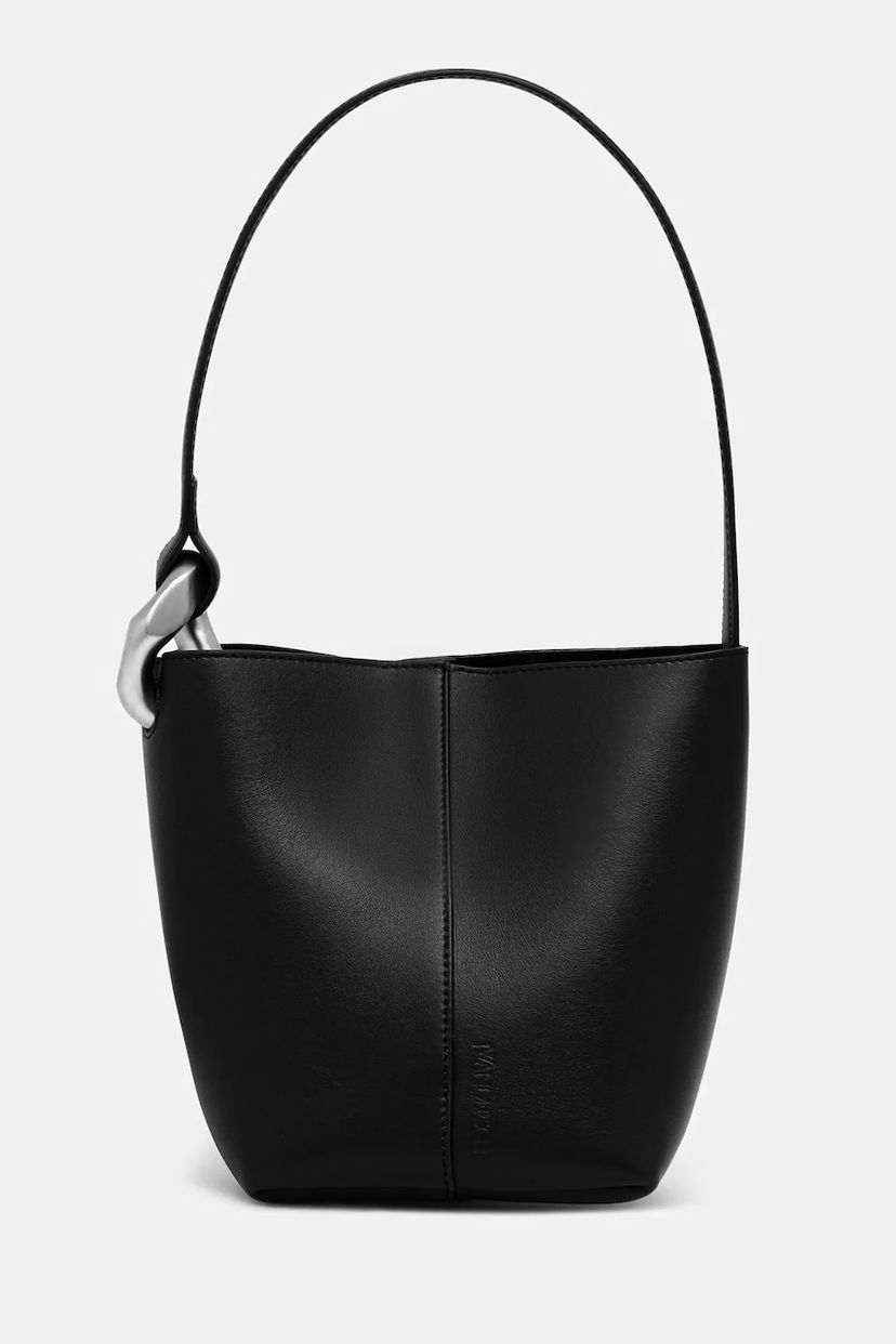Håndtaske JW Anderson JW Anderson The Jwa Corner Small Bucket Bag Sort | HB0741.LA0232