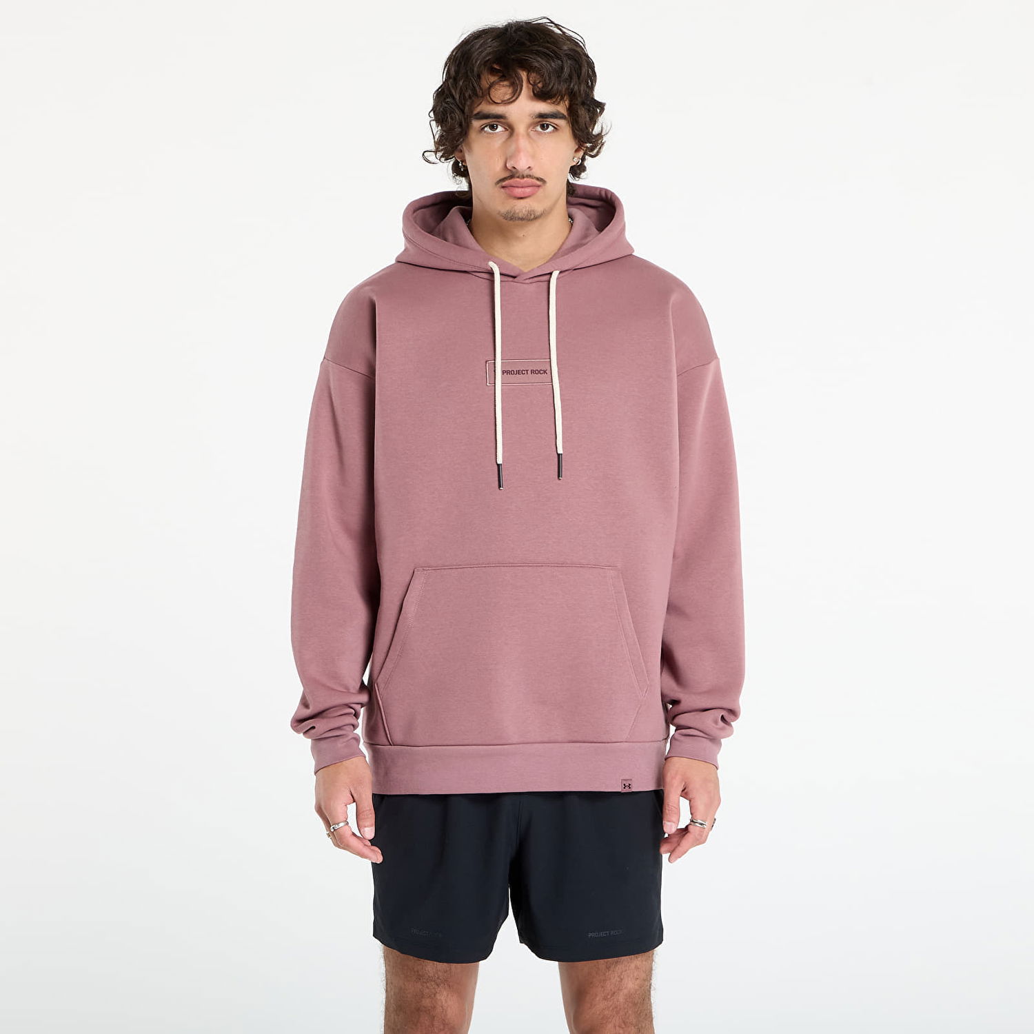 Sweatshirt Under Armour Project Rock Icon Hoodie Lyserød | 6006245-651, 0