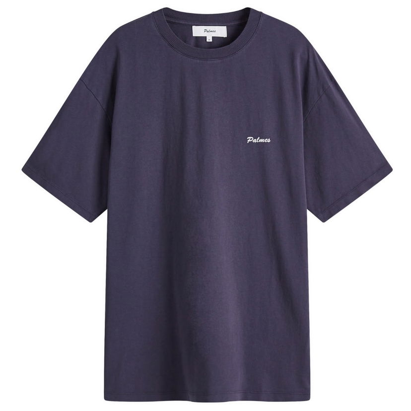 T-shirt Palmes Palmes Chest Logo T-Shirt, Size Large Lilla | P10-0026-660