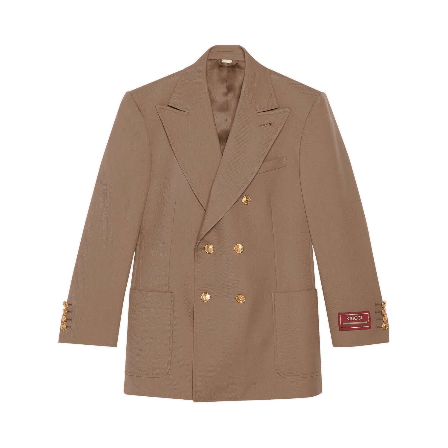 Frakker Gucci Wool Double Breasted Coat Beige | 685870 Z568J 2052, 0