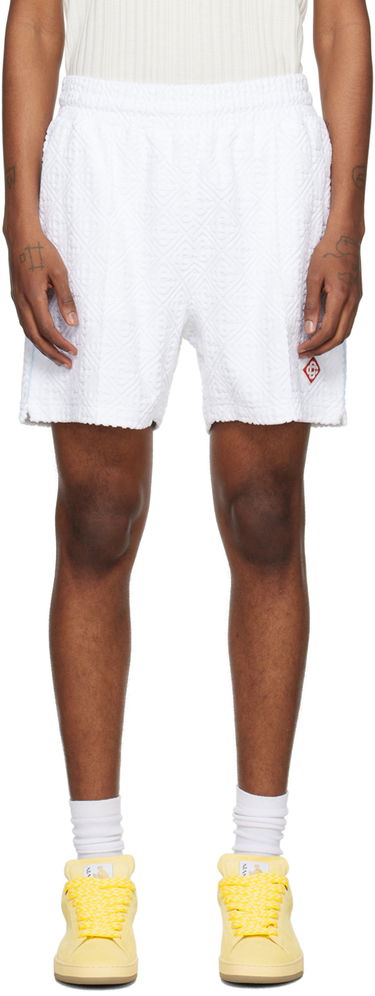 Shorts Casablanca Monogram Shorts Hvid | MPS24-JTR-113-01, 0