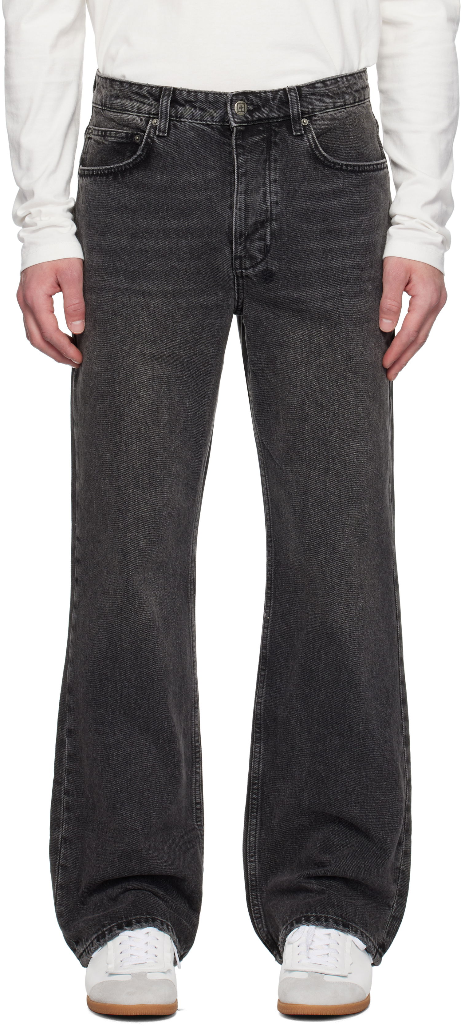 Jeans Ksubi Black Denim Loose Fit Jeans Sort | MPS25DJ003, 0