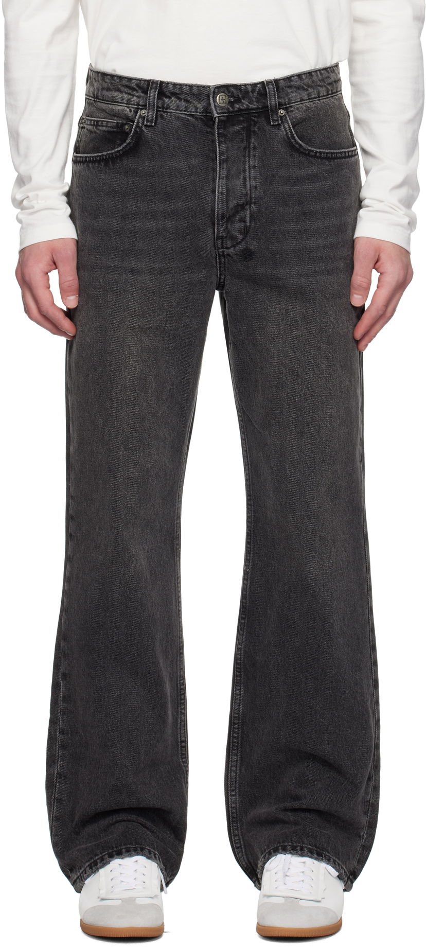 Jeans Ksubi Black Denim Loose Fit Jeans Sort | MPS25DJ003