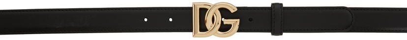 Bælter Dolce & Gabbana Black Logo Belt Sort | BE1447AW576