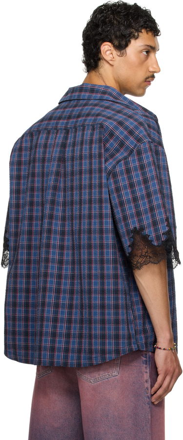 Skjorte Martine Rose Martine Rose Lace Overshirt Blå | 478WS28527, 2