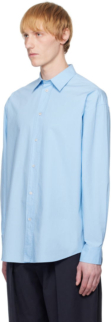 Skjorte The Row The Row Miller Button-Up Shirt Blå | 970-W2567, 3