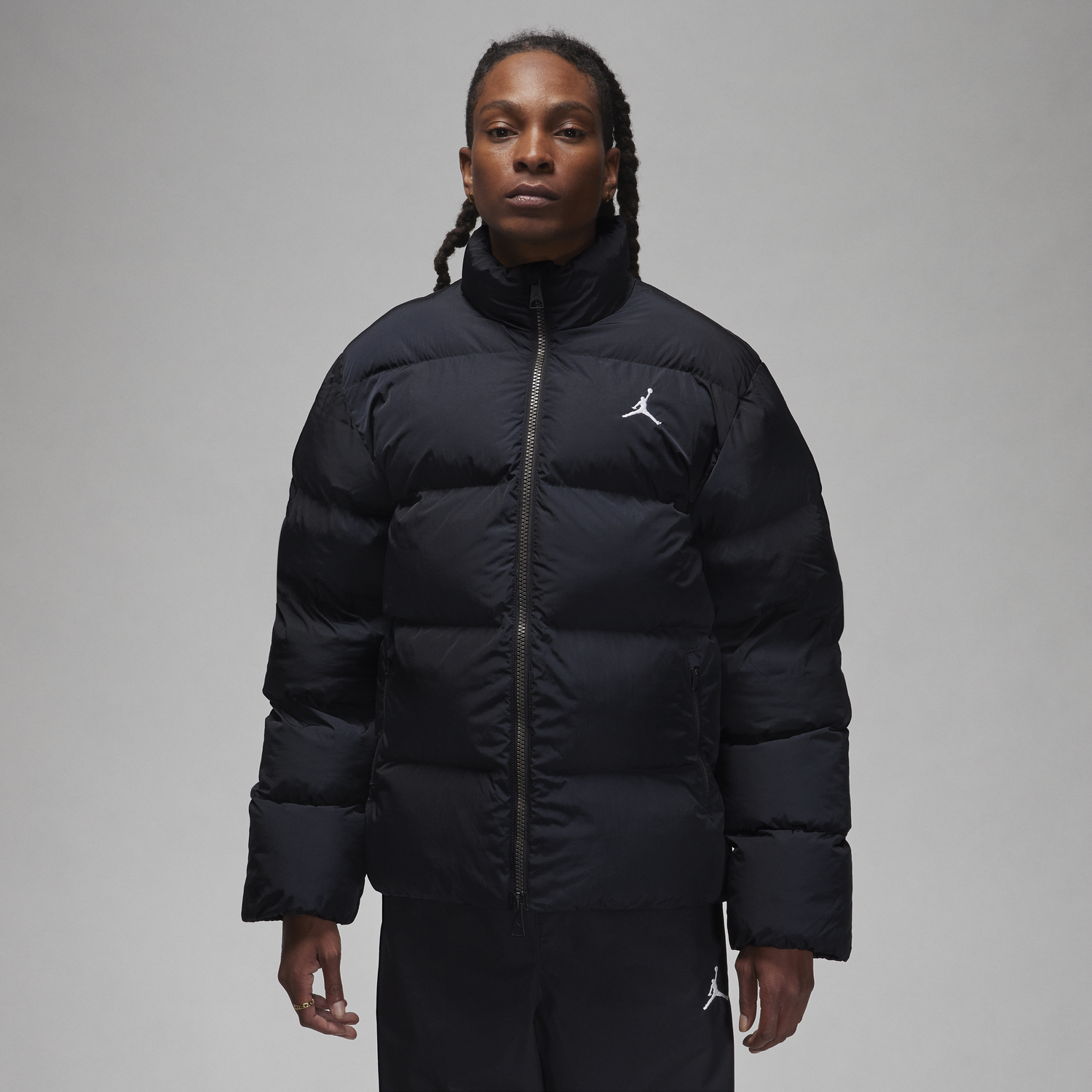 Puffer jakke Jordan Essentials Puffer Jacket Sort | FB7331-010, 0