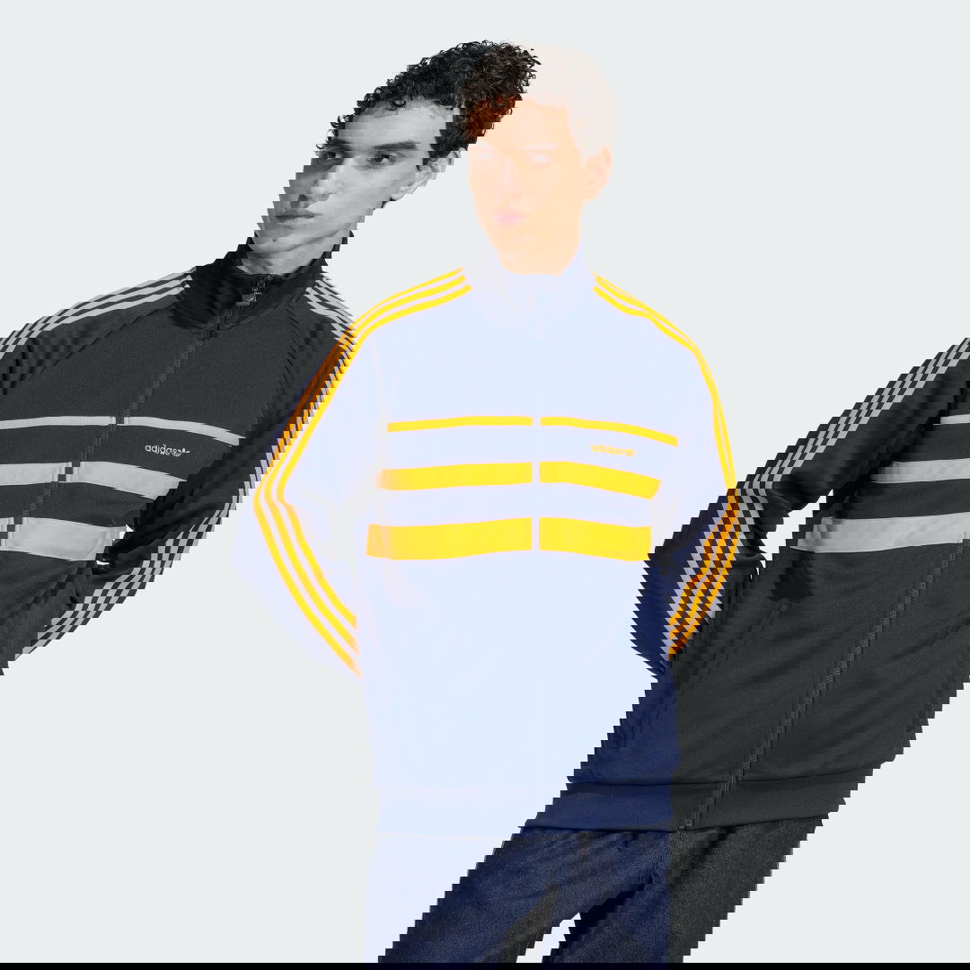 Træningsdragt adidas Performance The First Track Jacket Mørkeblå | KA0466, 0