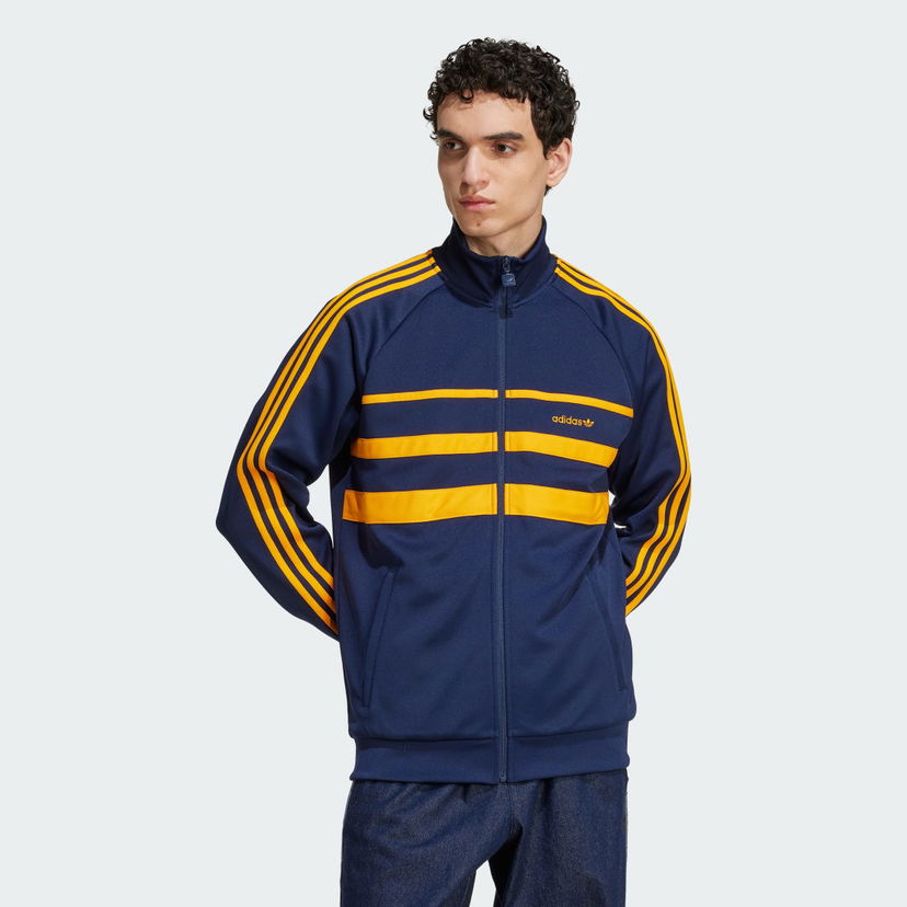 Træningsdragt adidas Performance The First Track Jacket Mørkeblå | KA0466