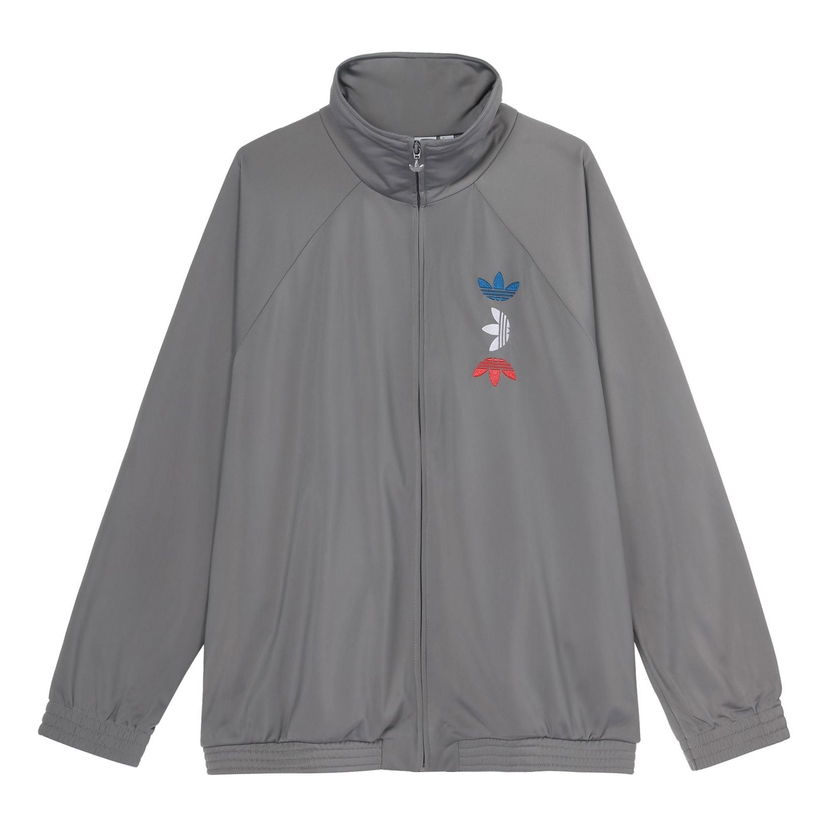 Bomberjakke adidas Originals Originals Logo Metallic Sports Jacket Grå | FS7322